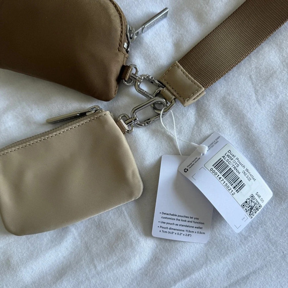 47🆕 Lululemon Dual Pouch Wristlet Allspice Trench - Picture 4 of 5